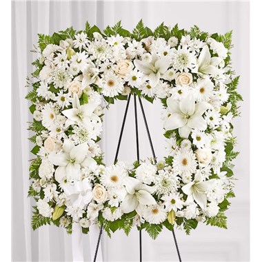 Sentimental Solace Wreath&trade; - All White